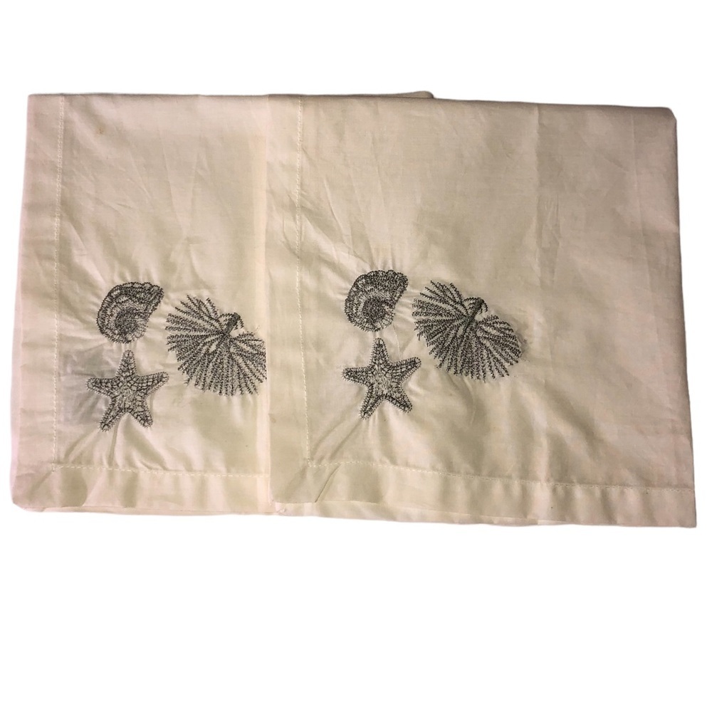𝅺Ocean Sea Coastal Beach Cotton Hand Towels Table Linen